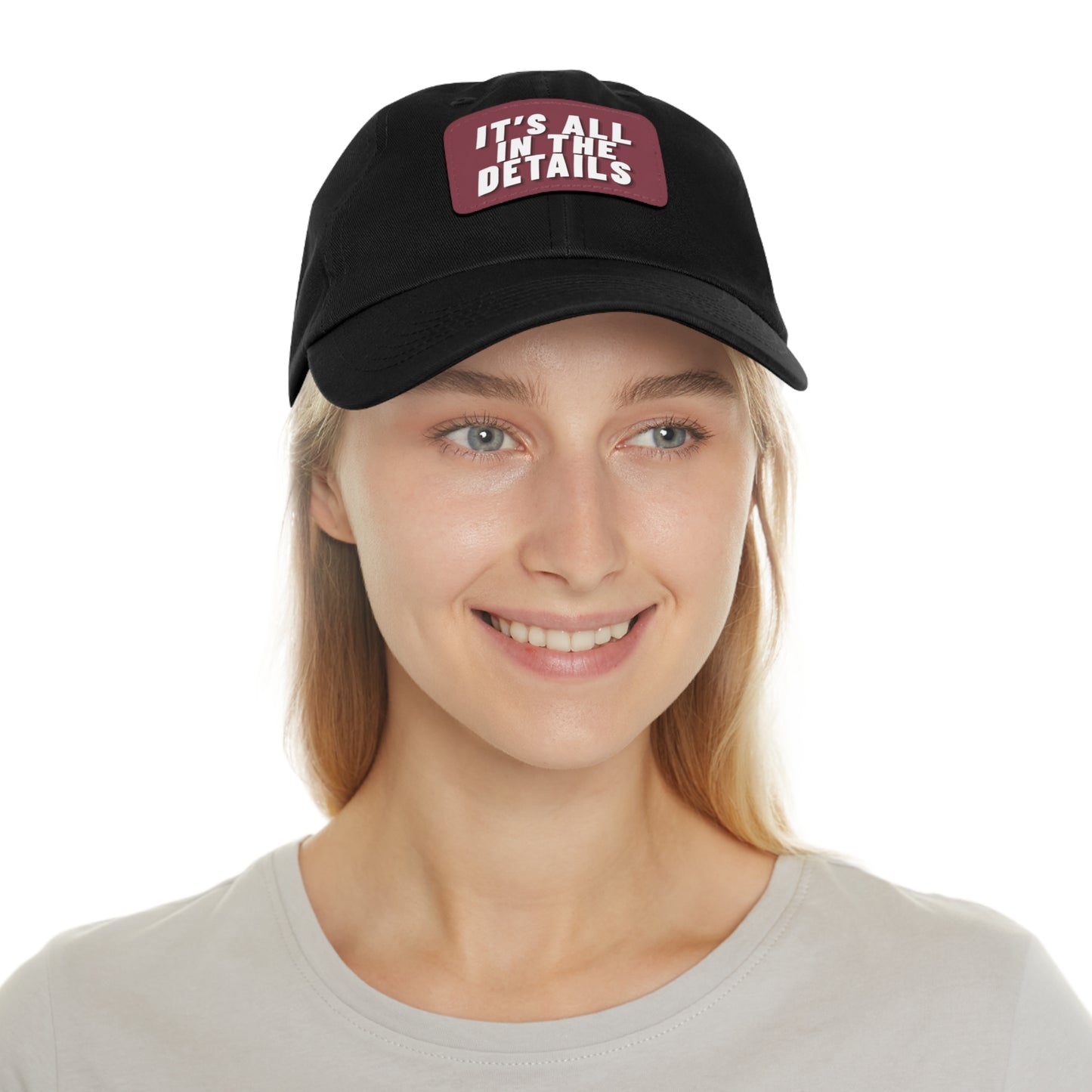 'It's All in the Details' - Stylish Dad Hat with Leather Patch