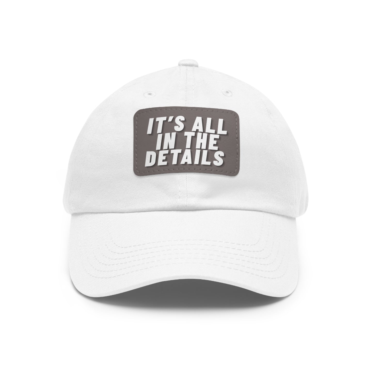'It's All in the Details' - Stylish Dad Hat with Leather Patch