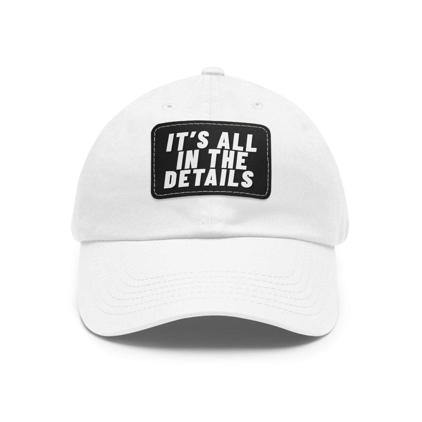 'It's All in the Details' - Stylish Dad Hat with Leather Patch