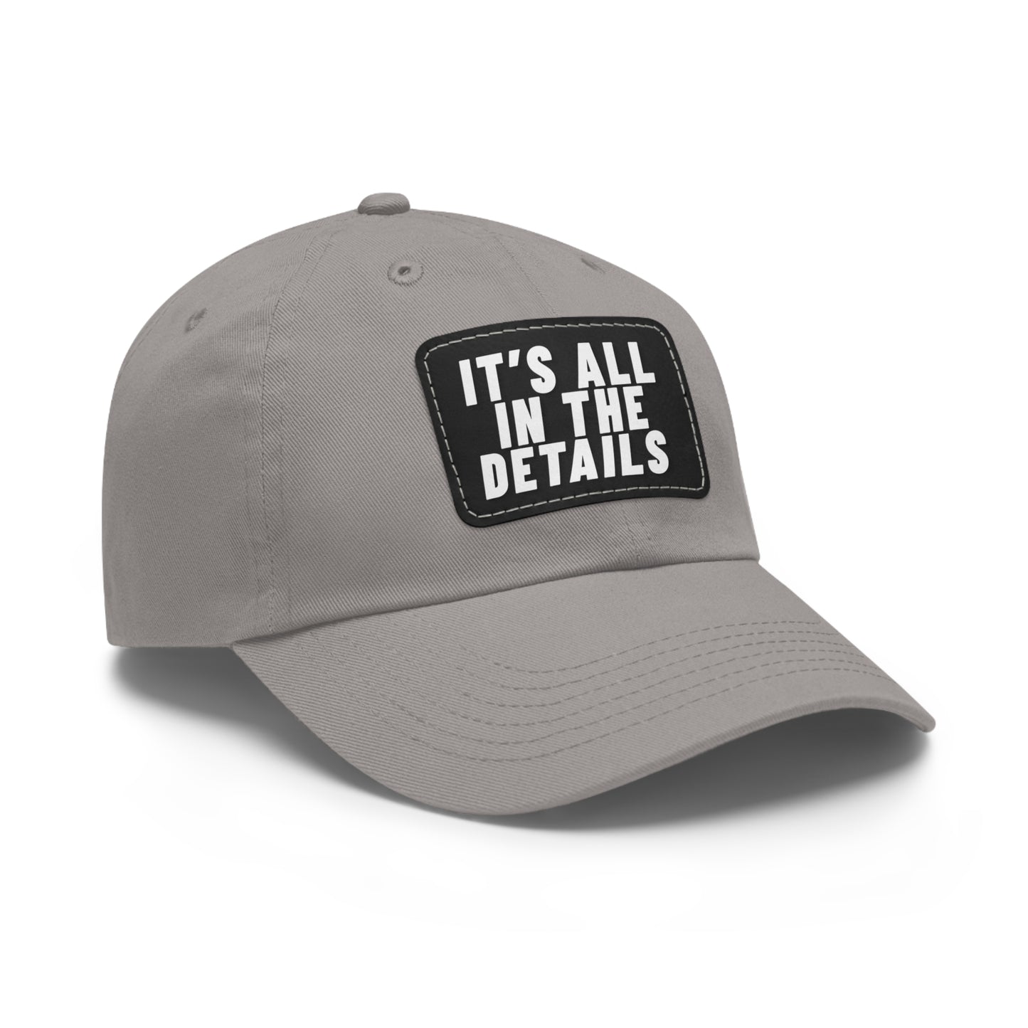 'It's All in the Details' - Stylish Dad Hat with Leather Patch