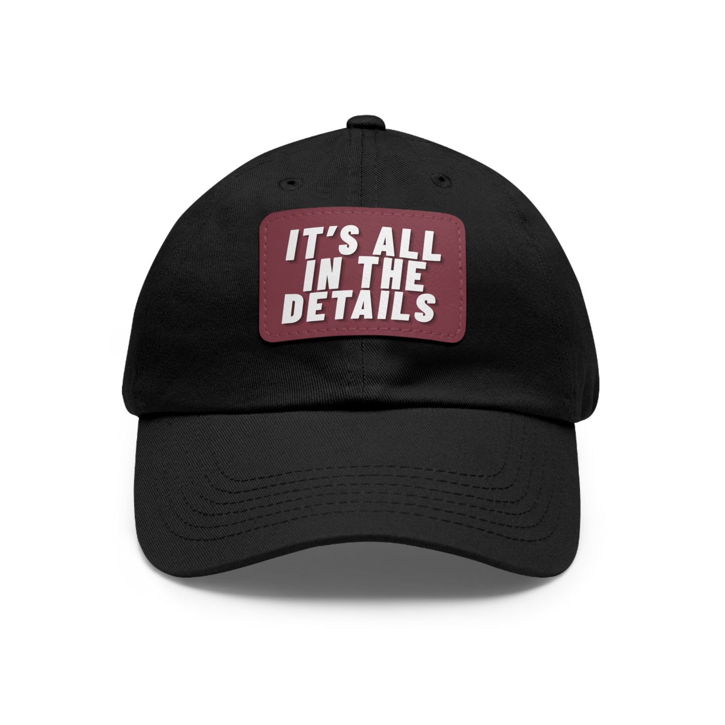 'It's All in the Details' - Stylish Dad Hat with Leather Patch