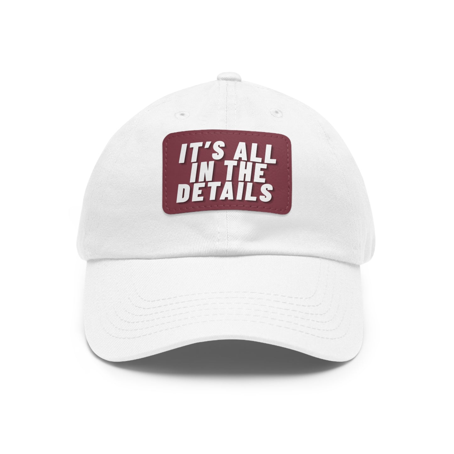 'It's All in the Details' - Stylish Dad Hat with Leather Patch