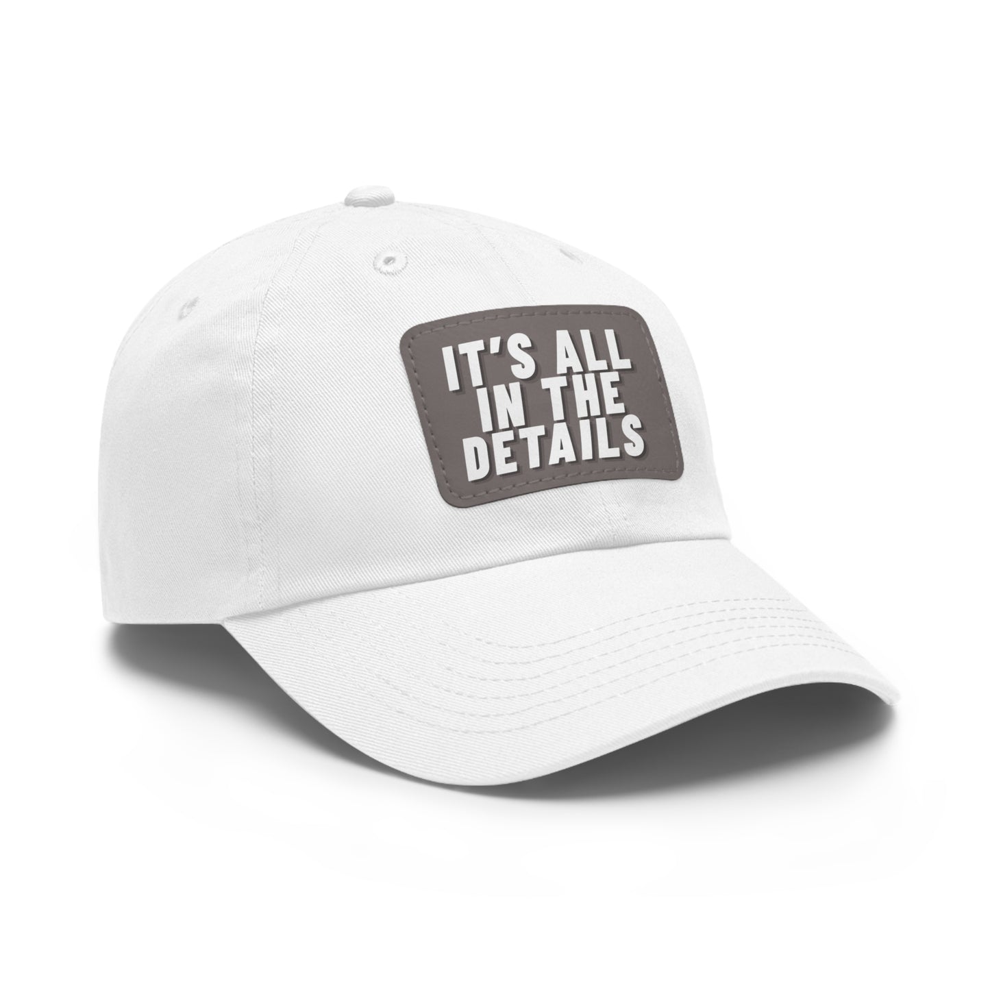 'It's All in the Details' - Stylish Dad Hat with Leather Patch