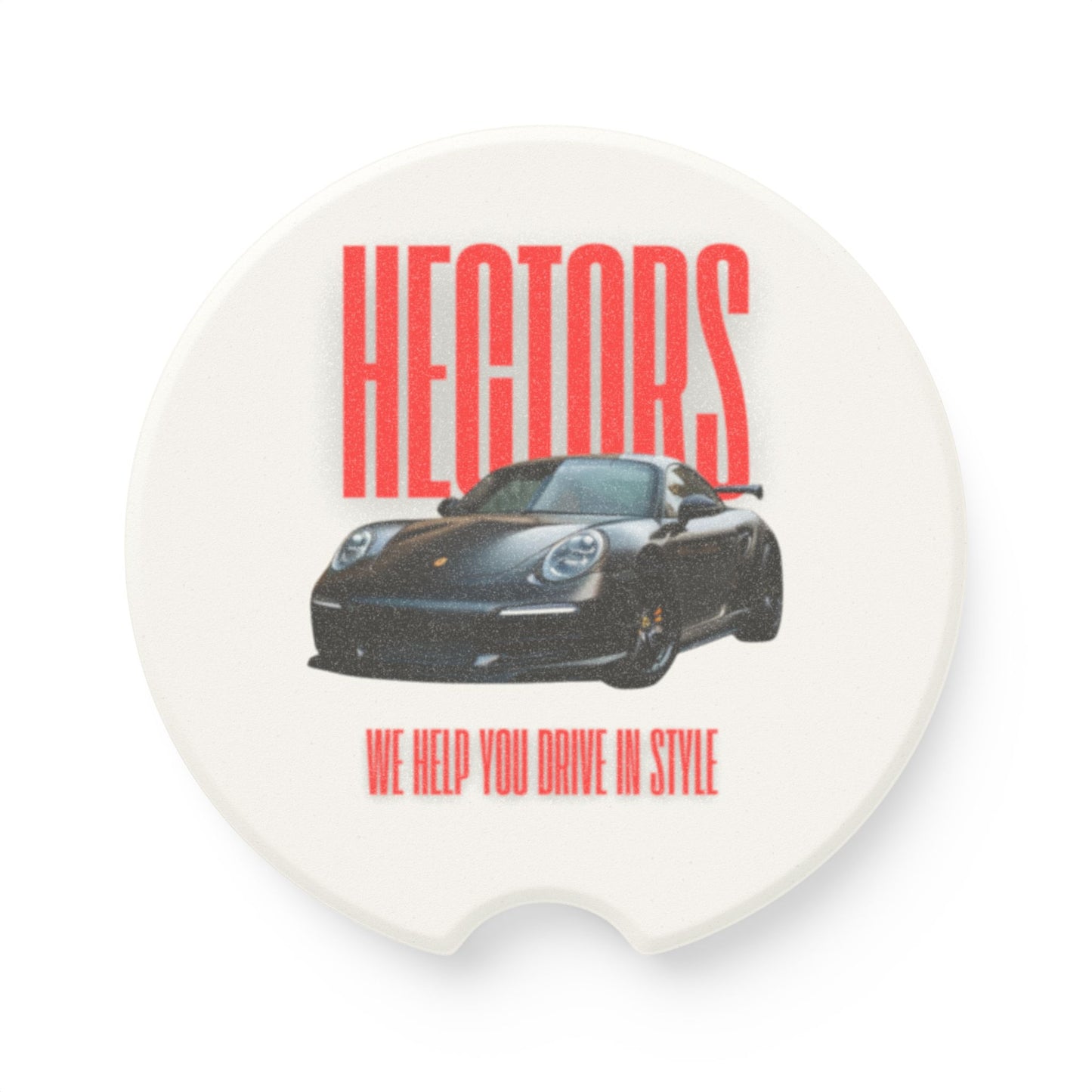 Stylish Soapstone Car Coaster - Hectors | Perfect Auto Accessory for Car Enthusiasts