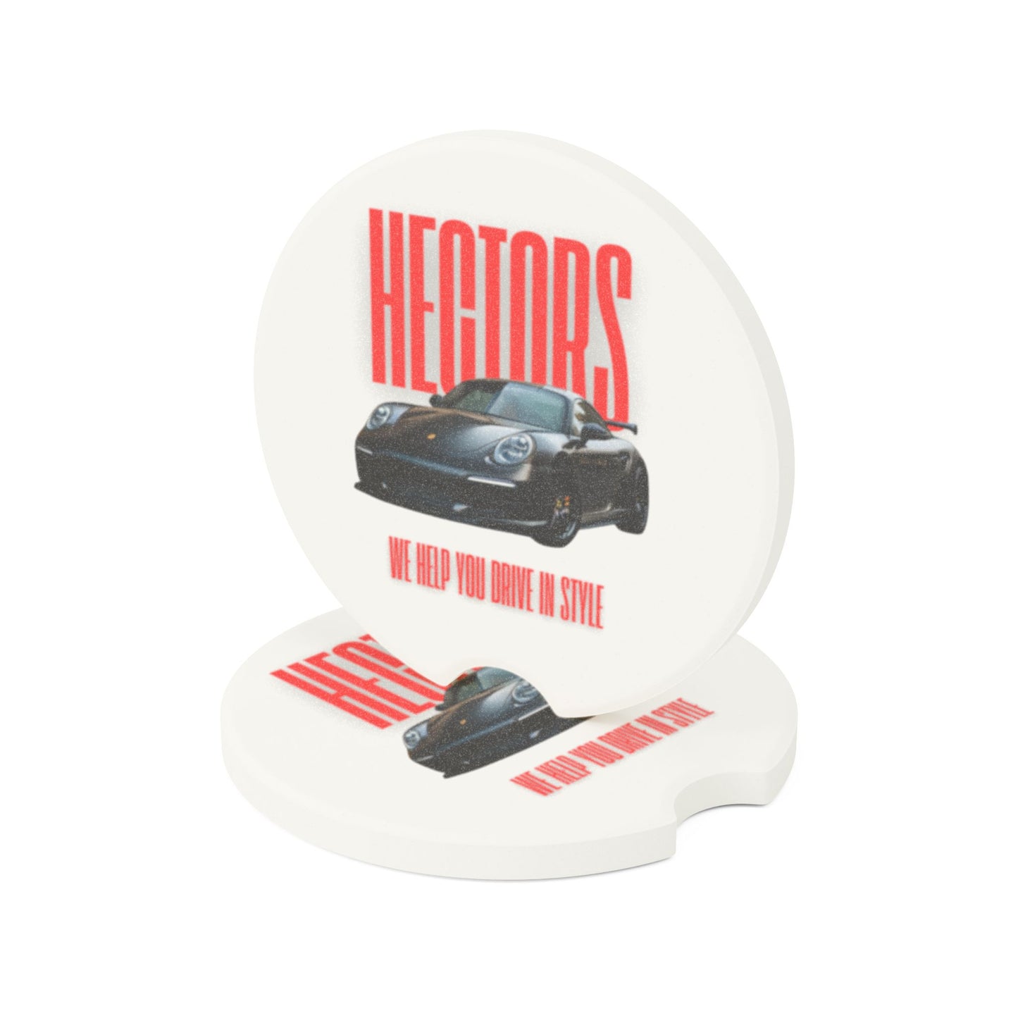 Stylish Soapstone Car Coaster - Hectors | Perfect Auto Accessory for Car Enthusiasts