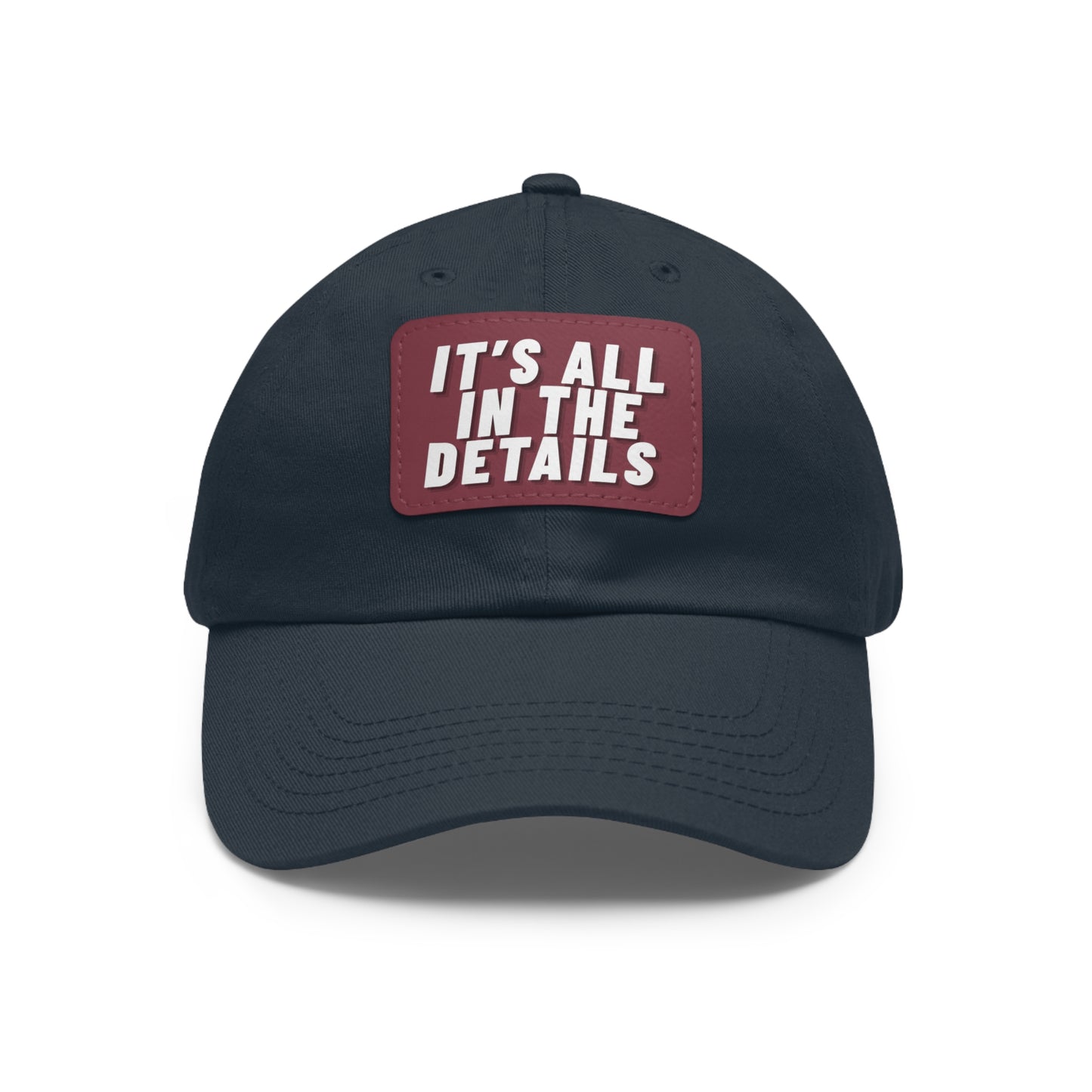 'It's All in the Details' - Stylish Dad Hat with Leather Patch