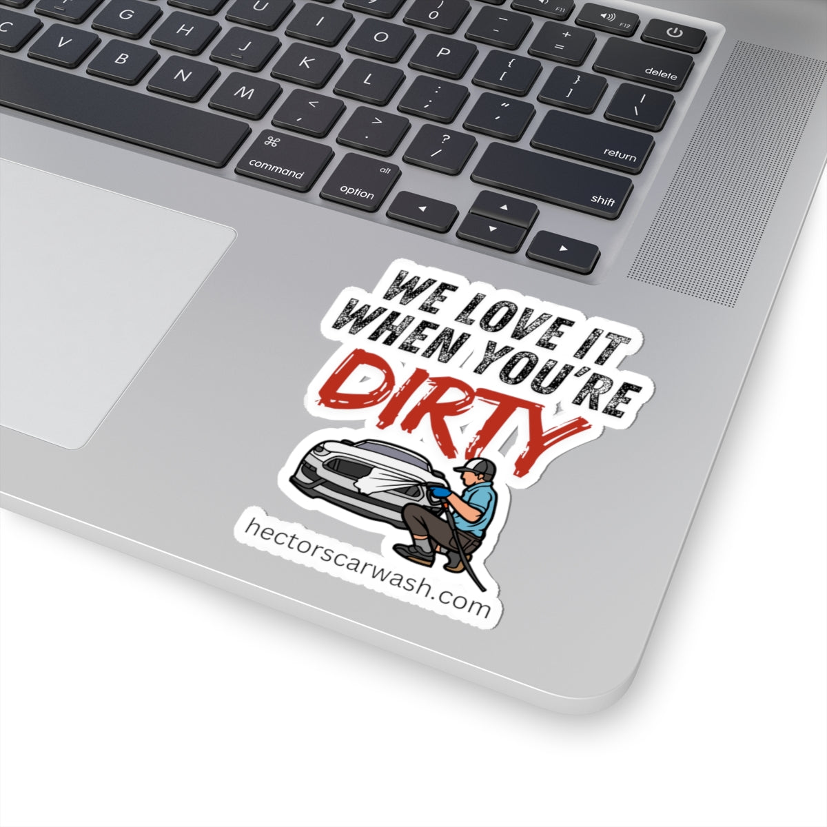 'We Love it when You're Dirty' Car Wash Kiss-Cut Stickers