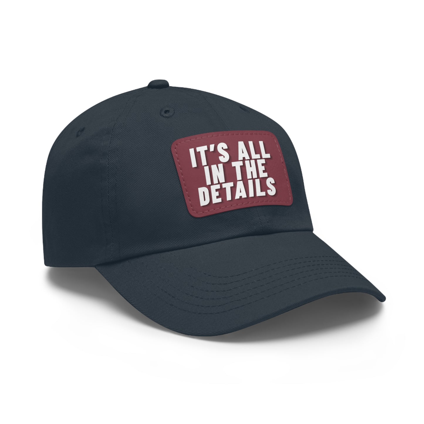 'It's All in the Details' - Stylish Dad Hat with Leather Patch