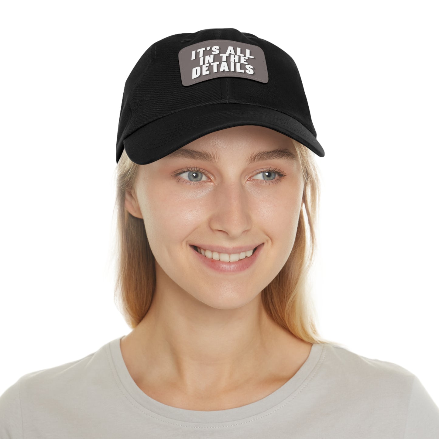 'It's All in the Details' - Stylish Dad Hat with Leather Patch