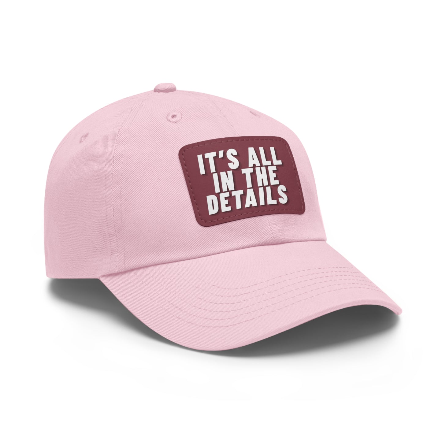 'It's All in the Details' - Stylish Dad Hat with Leather Patch