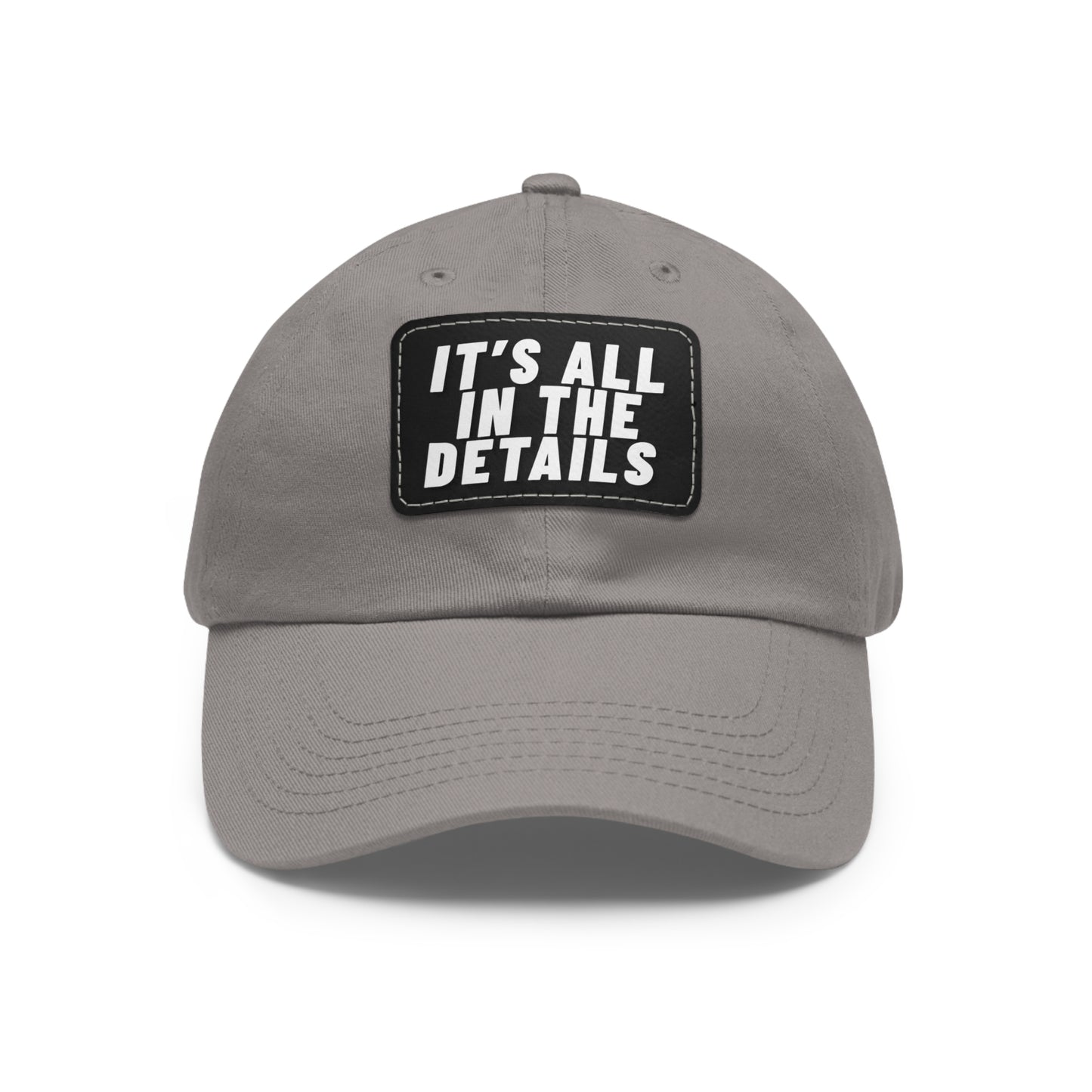 'It's All in the Details' - Stylish Dad Hat with Leather Patch