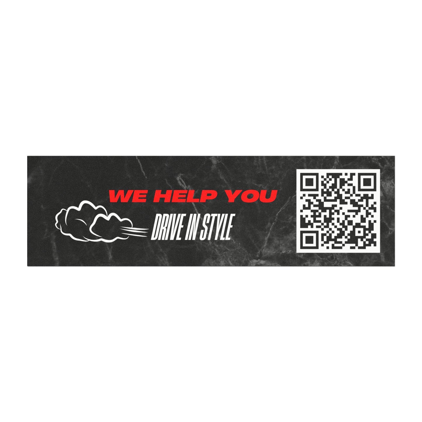 'Drive in Style' with QR Code - Perfect for Road Trips and Car Enthusiasts