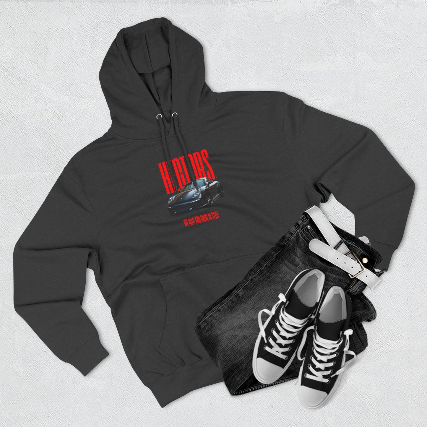 Hector's Graphic Fleece Hoodie - Perfect for Car Enthusiasts