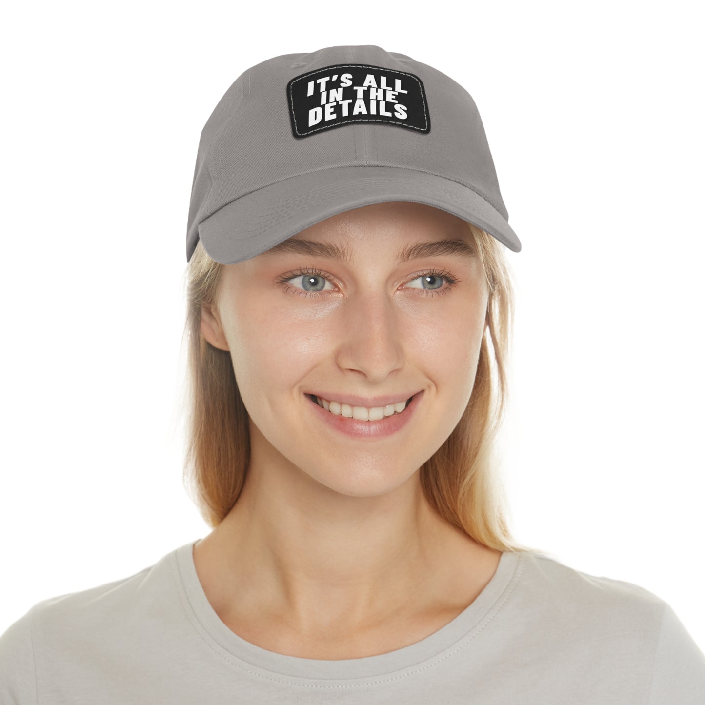 'It's All in the Details' - Stylish Dad Hat with Leather Patch