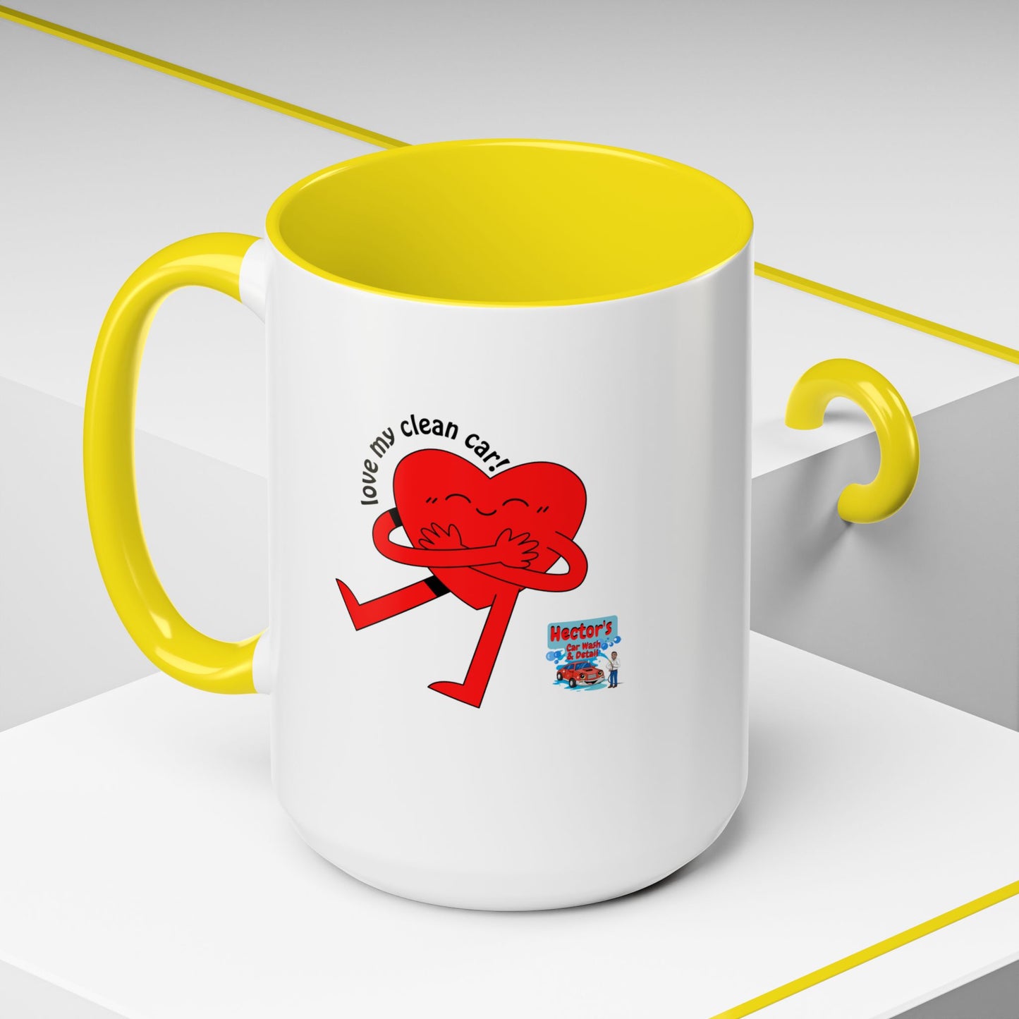 'Love My Clean Car' Funny Coffee Mug - 11oz & 15oz Accent Mugs for Car Lovers