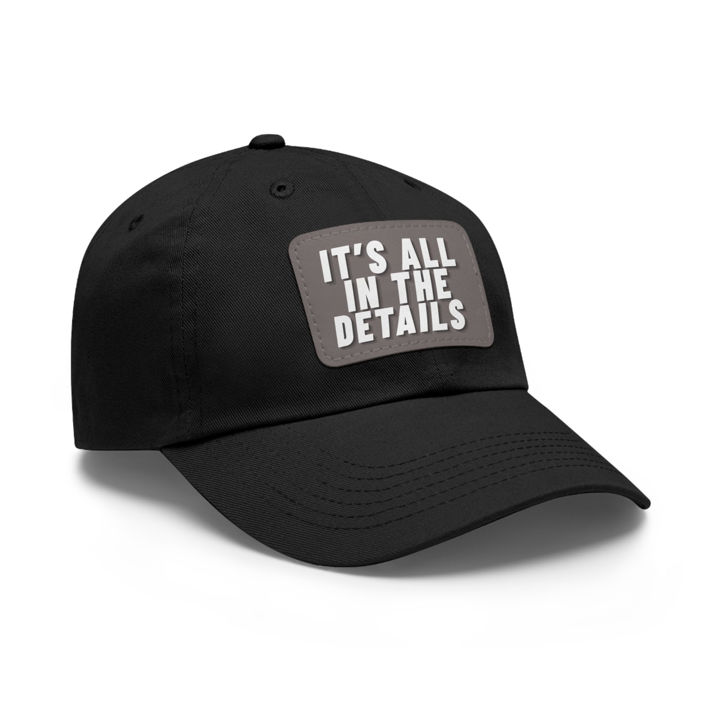 'It's All in the Details' - Stylish Dad Hat with Leather Patch
