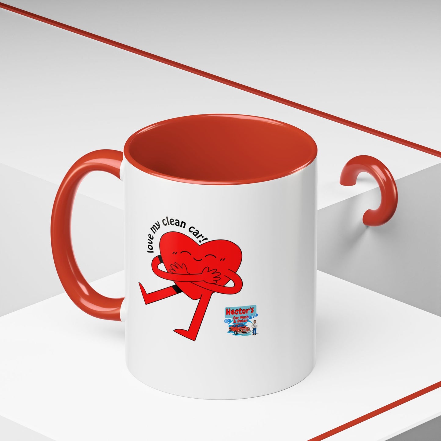 'Love My Clean Car' Funny Coffee Mug - 11oz & 15oz Accent Mugs for Car Lovers