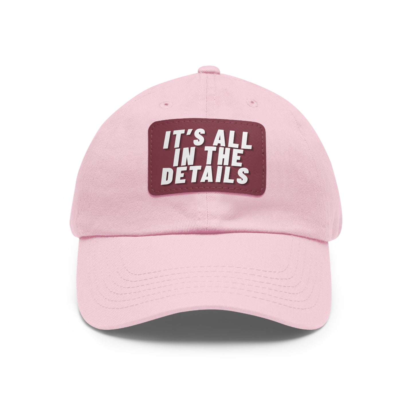 'It's All in the Details' - Stylish Dad Hat with Leather Patch
