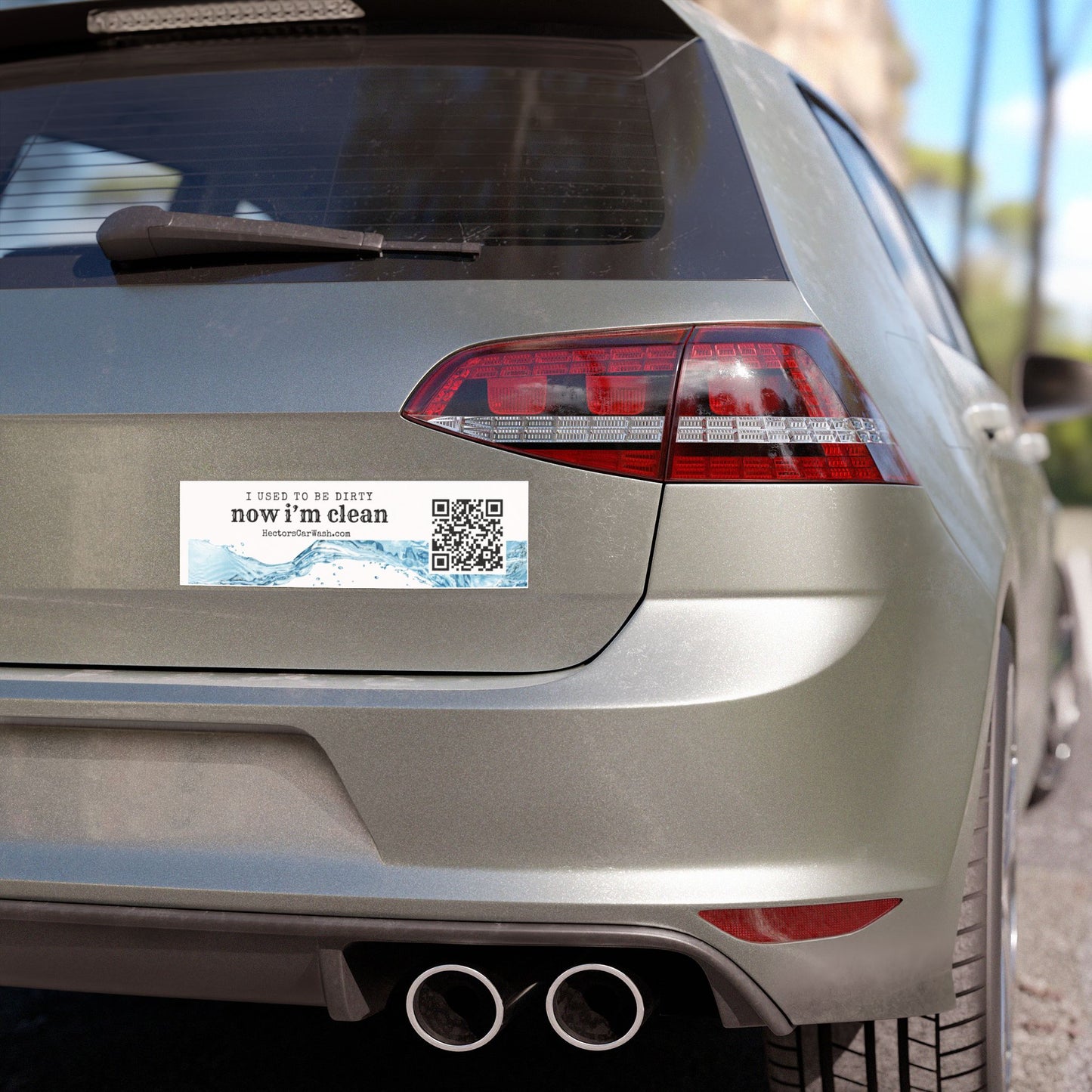 'I Used to Be Dirty, Now I'm Clean' - Custom Car Magnet