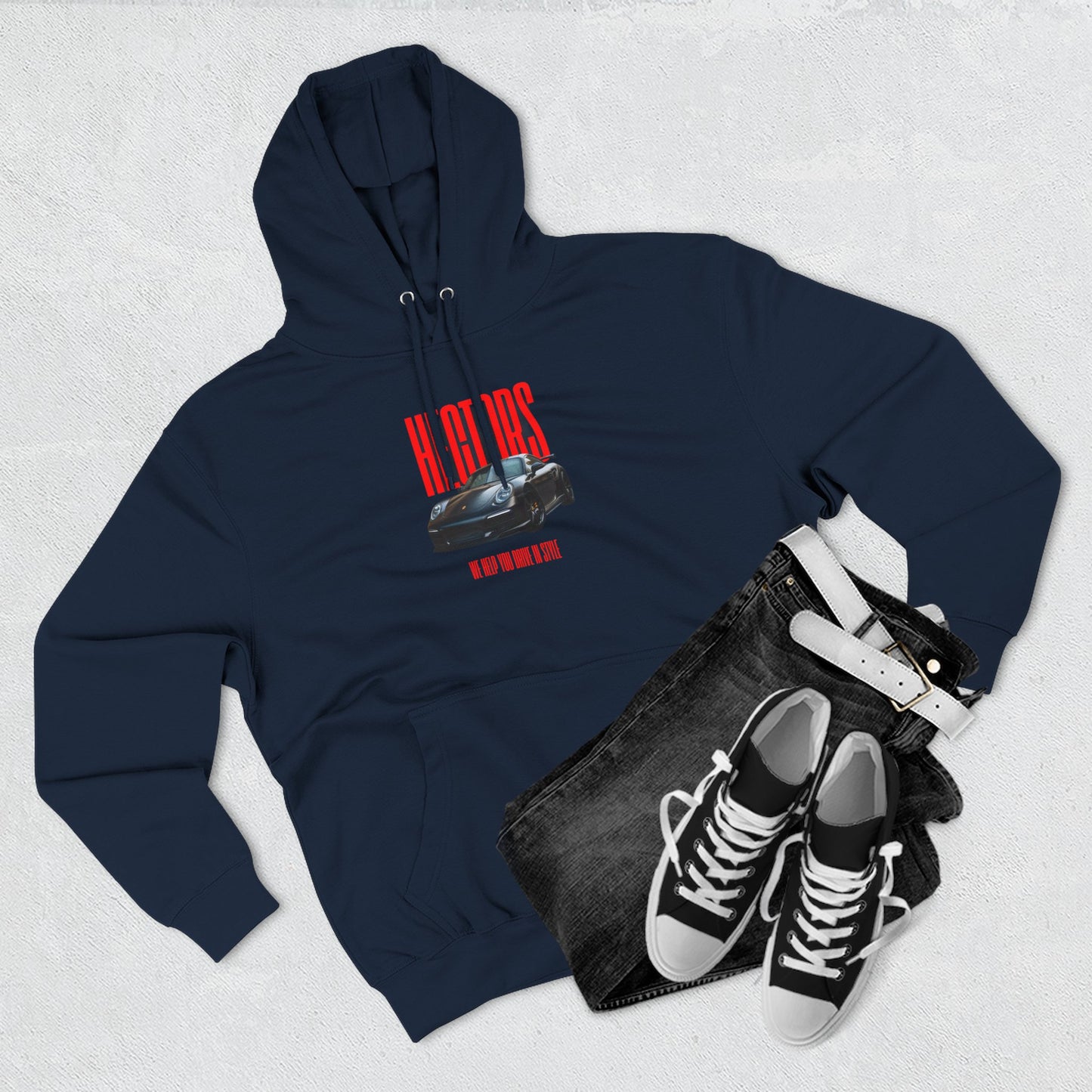 Hector's Graphic Fleece Hoodie - Perfect for Car Enthusiasts