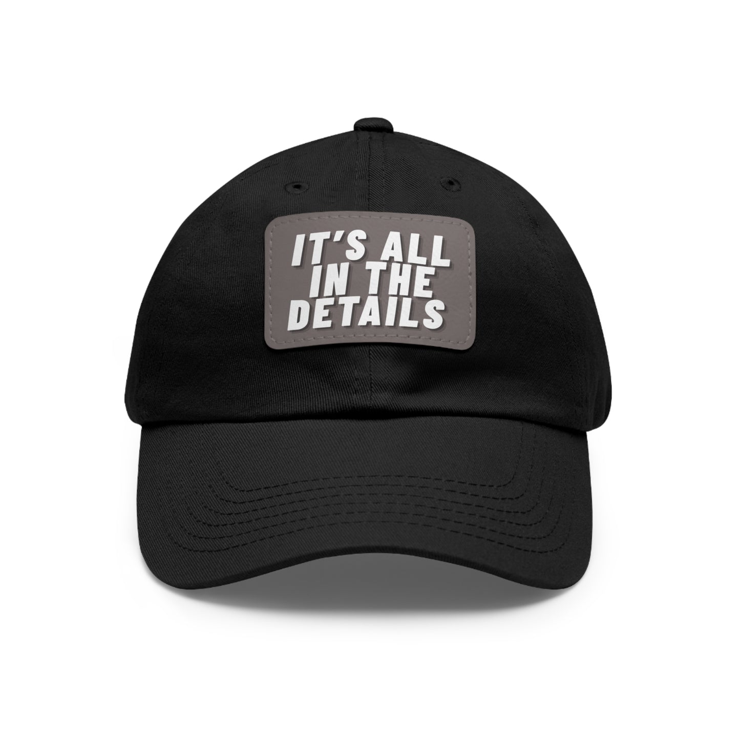 'It's All in the Details' - Stylish Dad Hat with Leather Patch