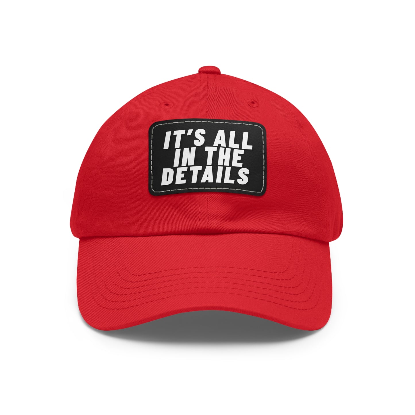 'It's All in the Details' - Stylish Dad Hat with Leather Patch