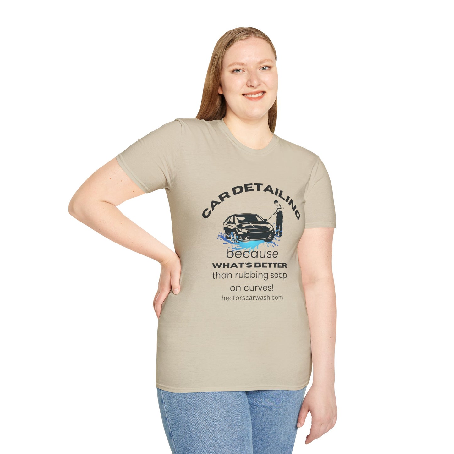Car Detailing Unisex Softstyle T-Shirt - Perfect Gift for Car Enthusiasts