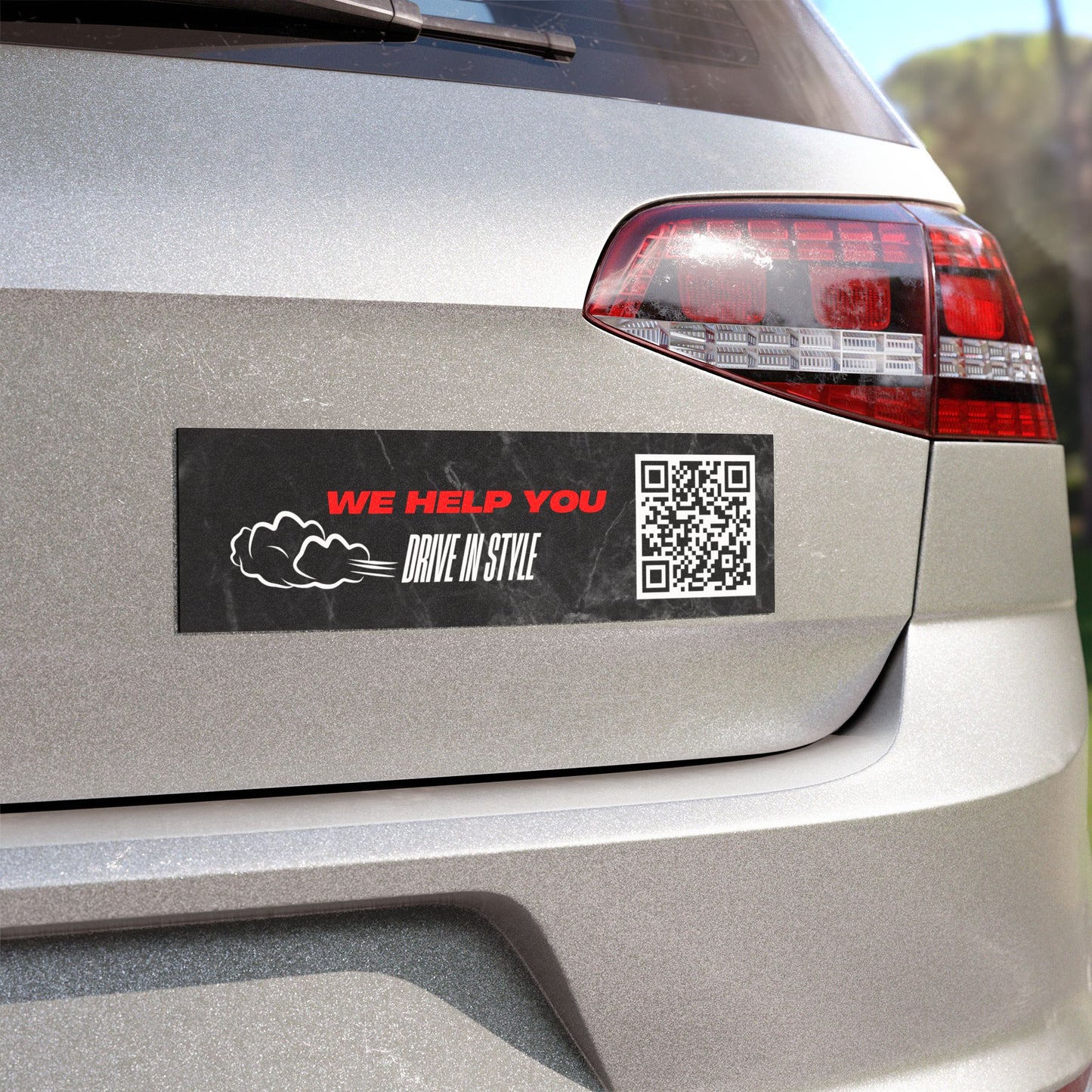 'Drive in Style' with QR Code - Perfect for Road Trips and Car Enthusiasts