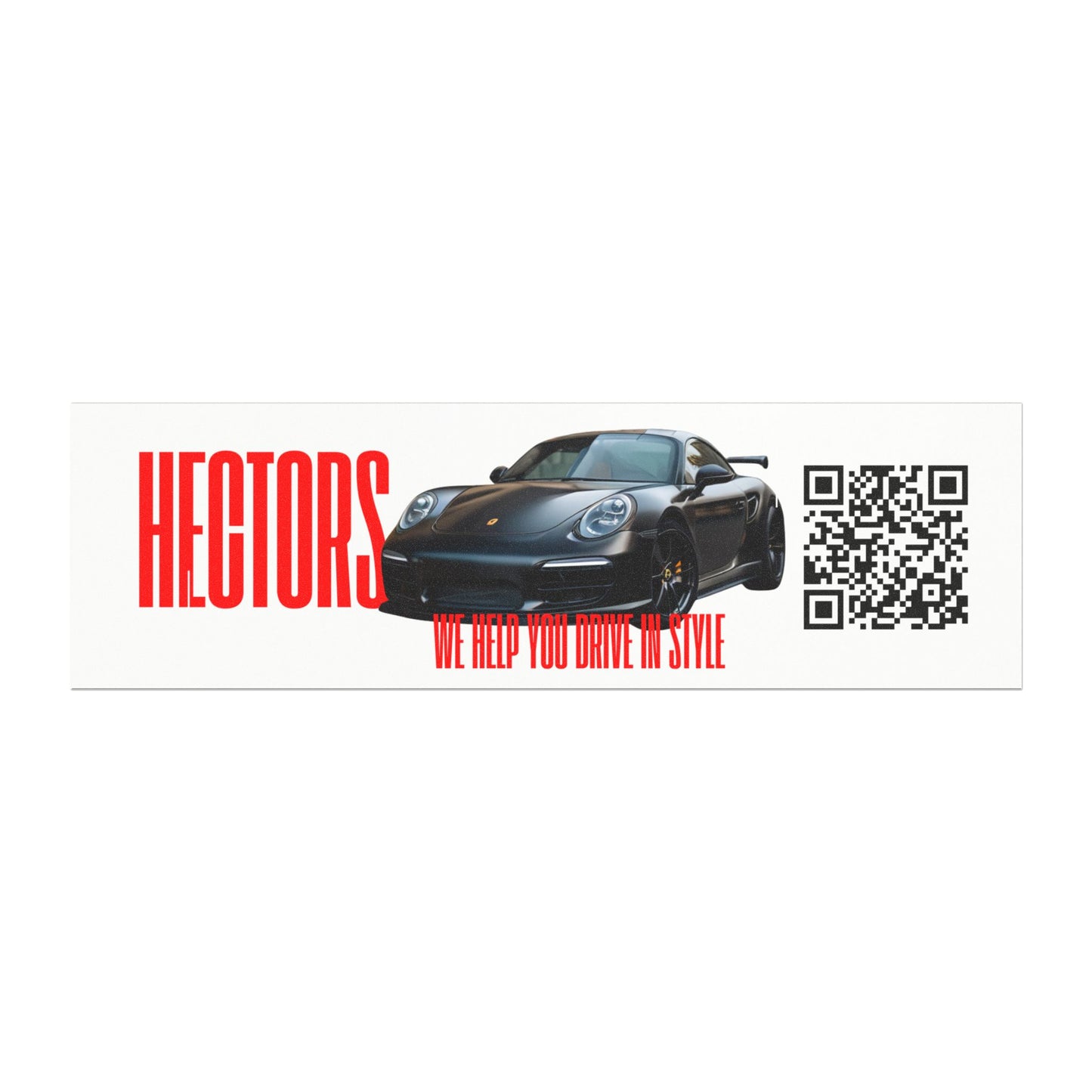 Hector's 'Drive in Style' with QR Code - Car Magnet