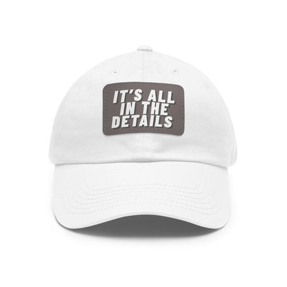 'It's All in the Details' - Stylish Dad Hat with Leather Patch