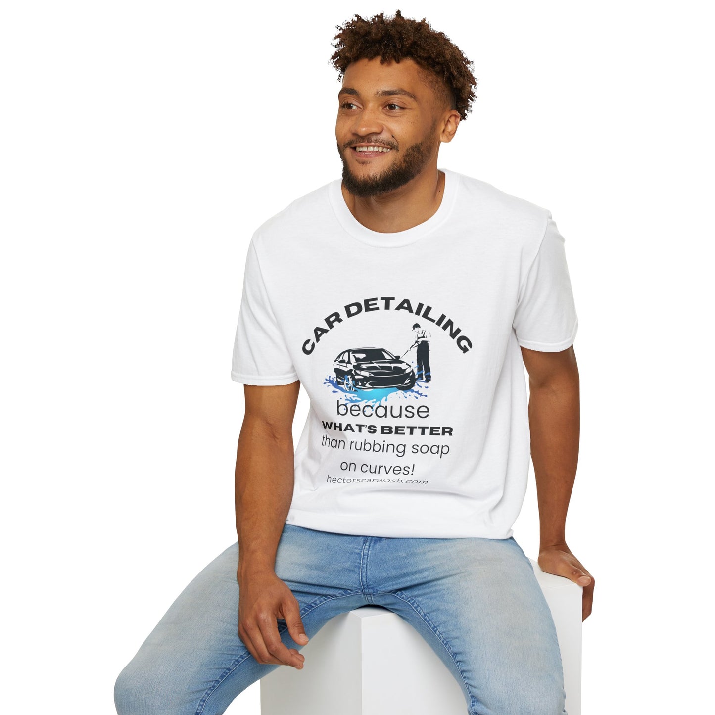 Car Detailing Unisex Softstyle T-Shirt - Perfect Gift for Car Enthusiasts