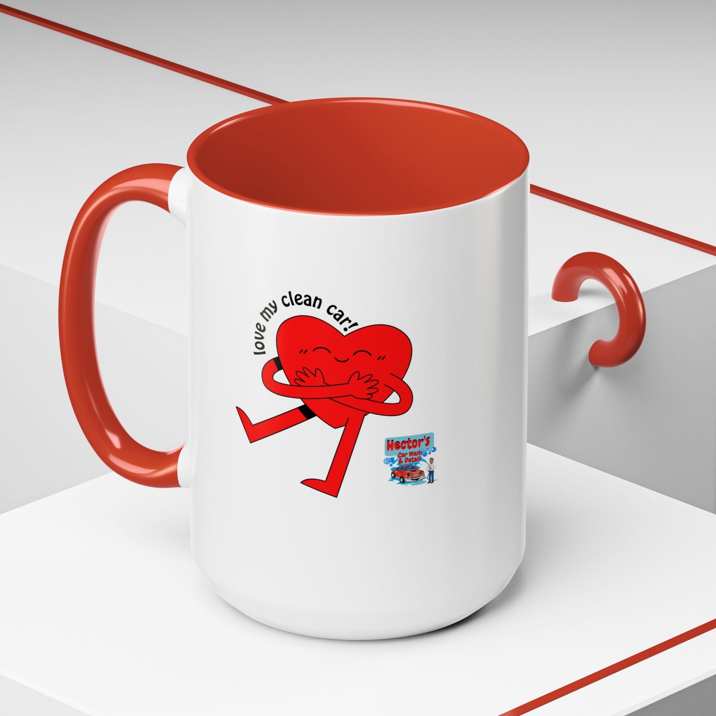 'Love My Clean Car' Funny Coffee Mug - 11oz & 15oz Accent Mugs for Car Lovers