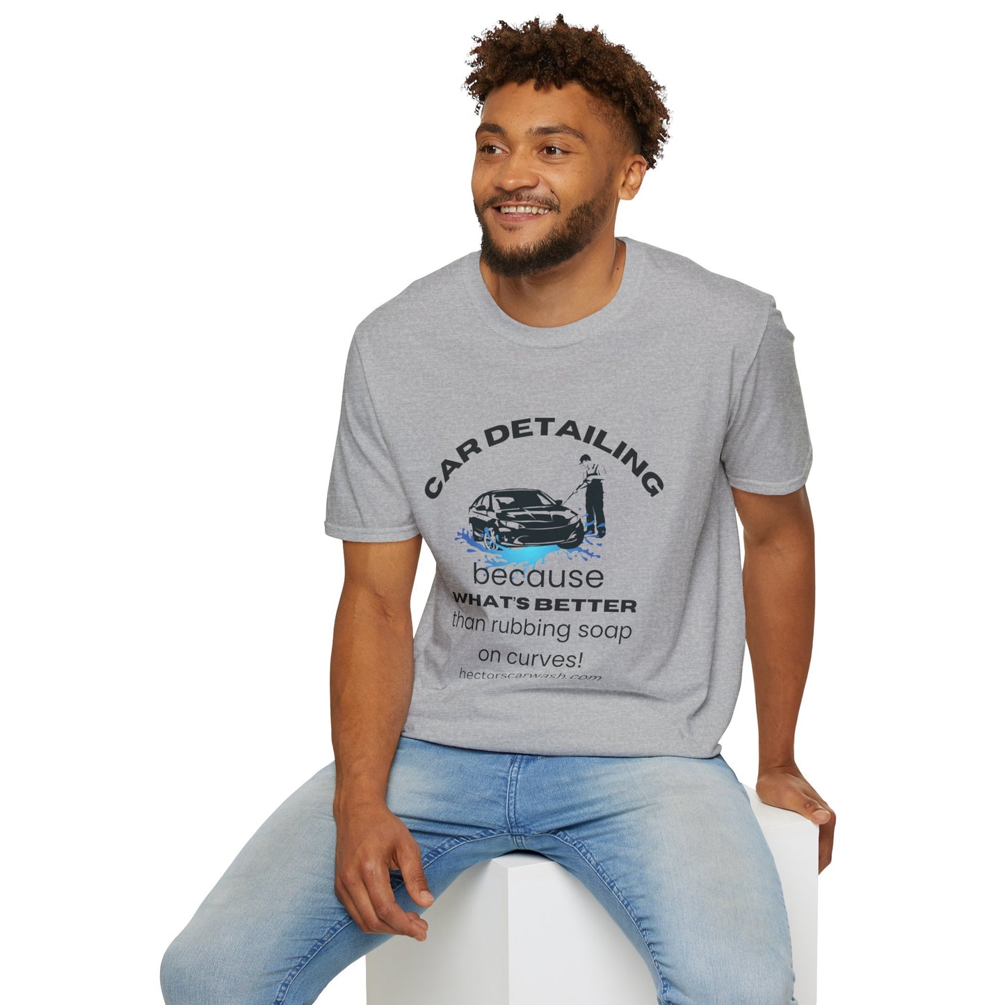 Car Detailing Unisex Softstyle T-Shirt - Perfect Gift for Car Enthusiasts