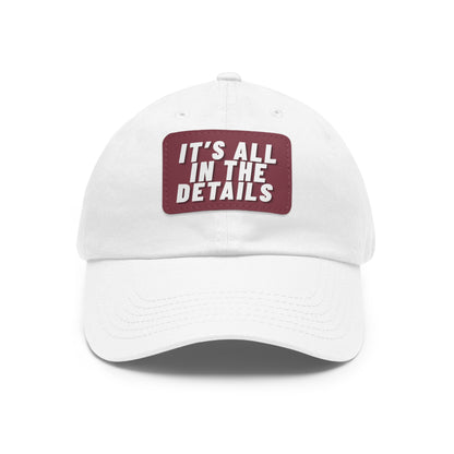 'It's All in the Details' - Stylish Dad Hat with Leather Patch