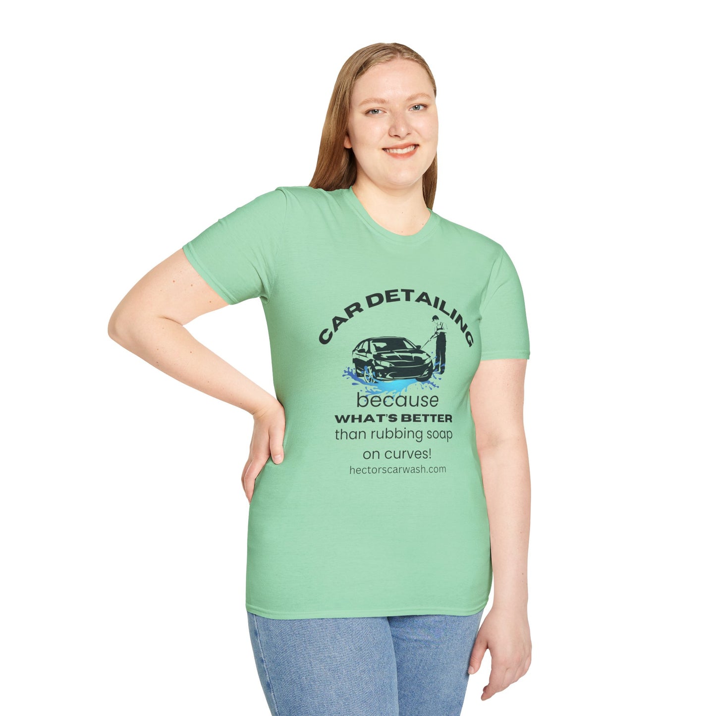 Car Detailing Unisex Softstyle T-Shirt - Perfect Gift for Car Enthusiasts