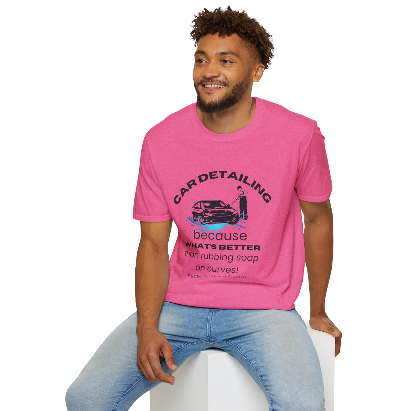 Car Detailing Unisex Softstyle T-Shirt - Perfect Gift for Car Enthusiasts