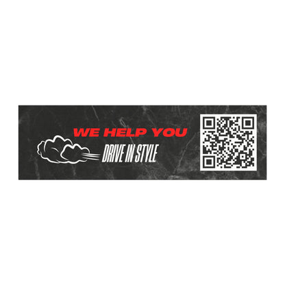 'Drive in Style' with QR Code - Perfect for Road Trips and Car Enthusiasts