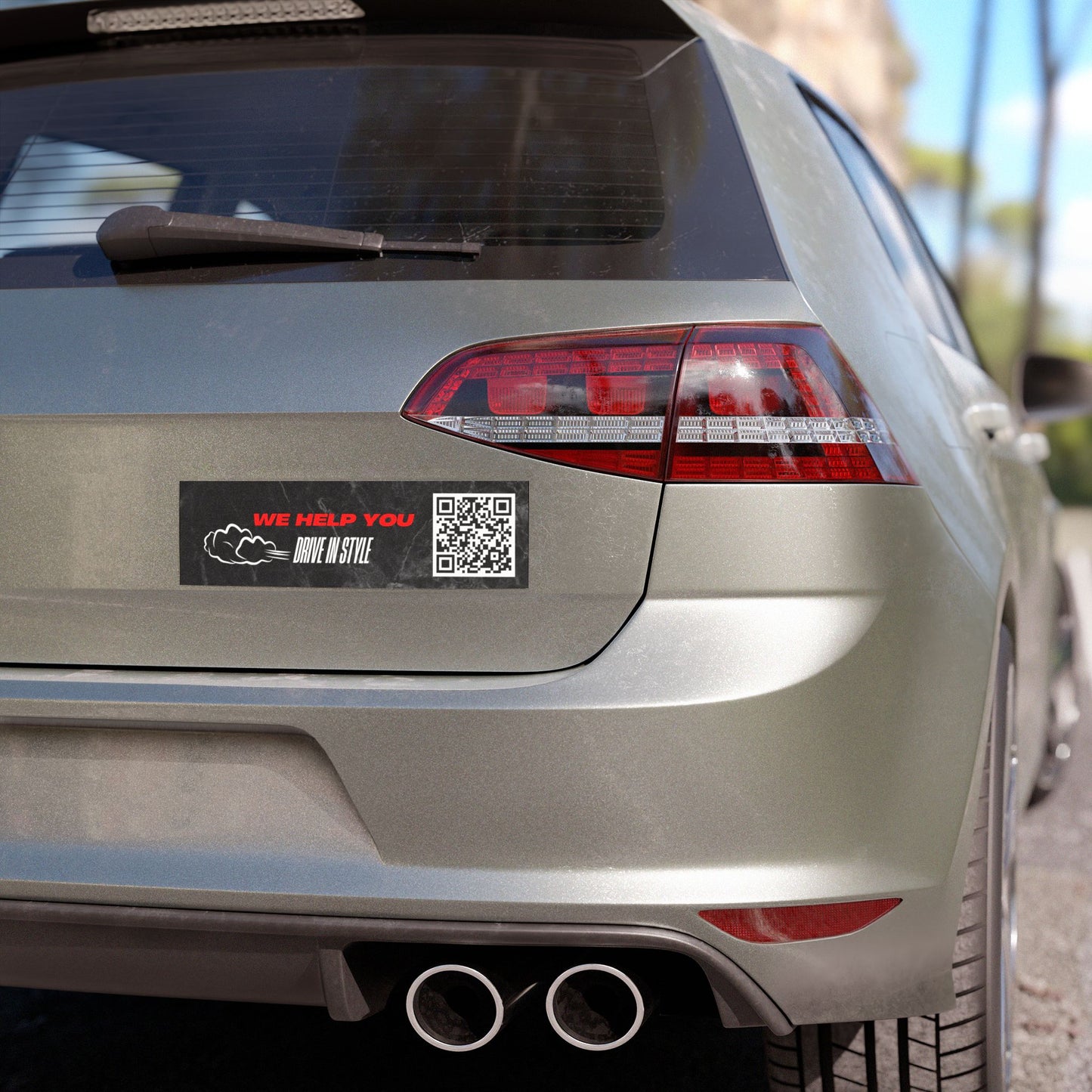'Drive in Style' with QR Code - Perfect for Road Trips and Car Enthusiasts