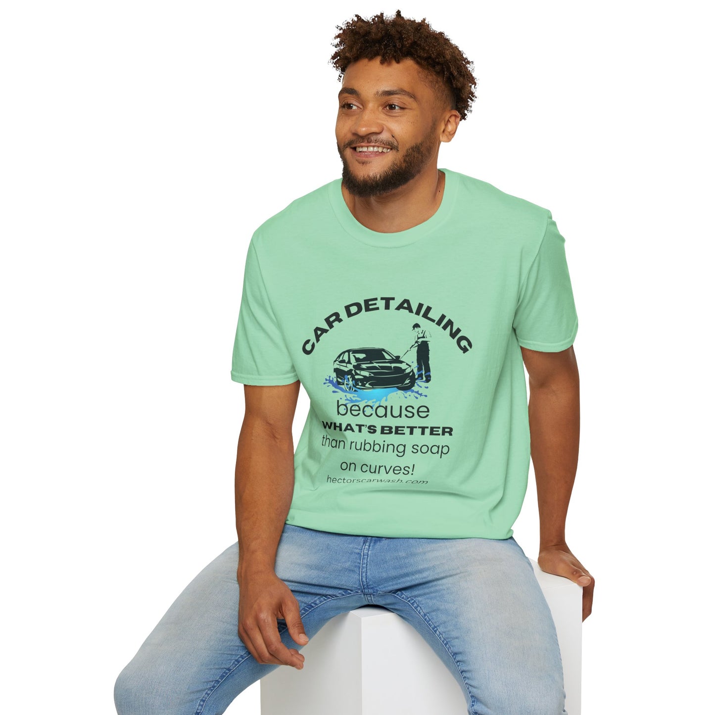 Car Detailing Unisex Softstyle T-Shirt - Perfect Gift for Car Enthusiasts