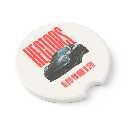 Stylish Soapstone Car Coaster - Hectors | Perfect Auto Accessory for Car Enthusiasts