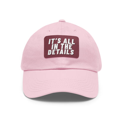 'It's All in the Details' - Stylish Dad Hat with Leather Patch